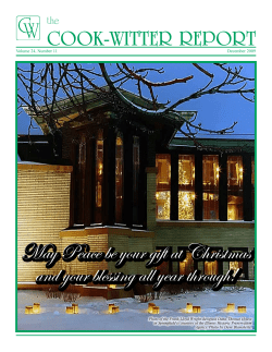 Cook Witter Report, Holiday Issue 2009 - Cook