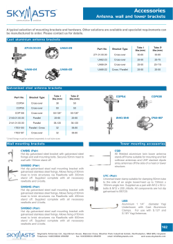Skymasts Antennas Product Catalogue 2008