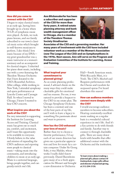 Meet Theodore Thomas Society member Ann Blickensderfer