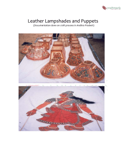 Leather Lampshades and Puppets