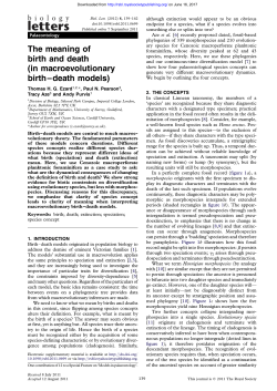 The meaning of birth and death (in macroevolutionary birth&ndash;death