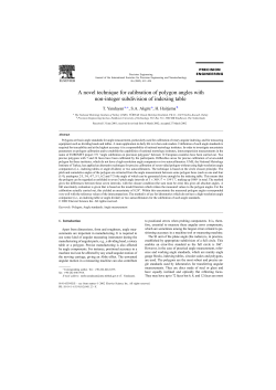 A novel technique for calibration of polygon angles with non