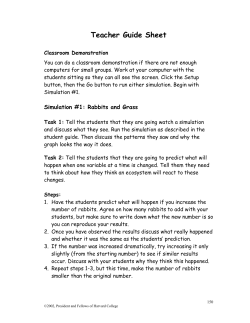 Teacher Guide Sheet - Causal Patterns in Science