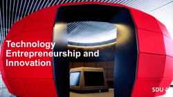 Technology Entrepreneurship and Innovation