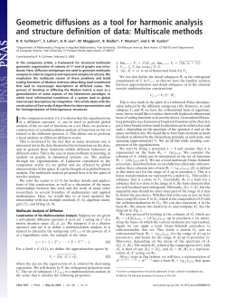 Geometric diffusions as a tool for harmonic analysis