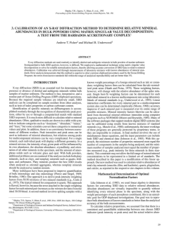 3. calibration of an x-ray diffraction method