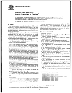 Standard Test Method for Tensile Properties of Plastics