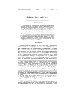 Policing, Race, and Place