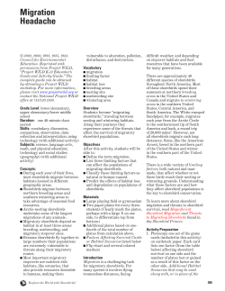 Migration Headache - Migration Science and Mystery
