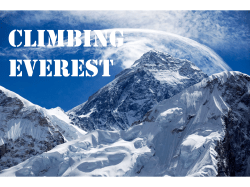 Climbing Everest
