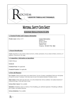 Iodine Solution 0.2N