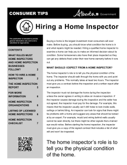 Hiring a Home Inspector