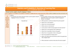 Statistics and Probability 4_Overview of Learning