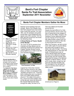 Bent`s Fort Chapter Santa Fe Trail Association