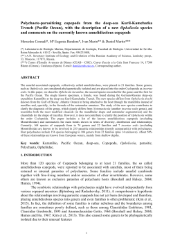 Polychaete-parasitizing copepods from the deep-sea Kuril