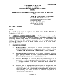 Page 1 of 36 Form PACB-002 GOVERNMENT OF PAKISTAN