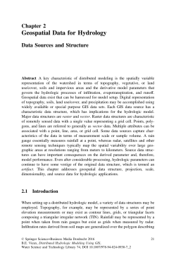 Geospatial Data for Hydrology