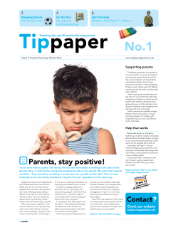 Parents, stay positive!