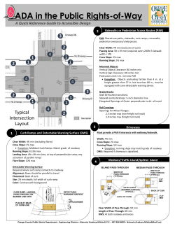 ADA in the Public Rights-of-Way