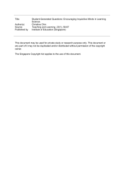 Student-Generated Questions