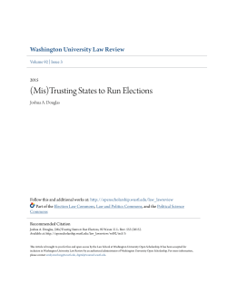 (Mis)Trusting States to Run Elections