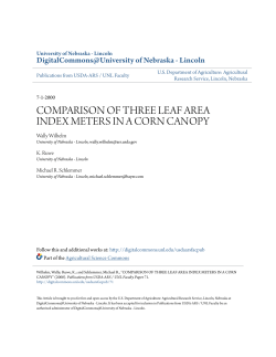 comparison of three leaf area index meters in a corn canopy