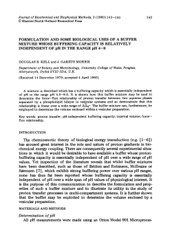 Determination of pH - Bioanalytical Sciences Group