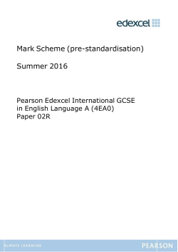 Mark Scheme - Edexcel