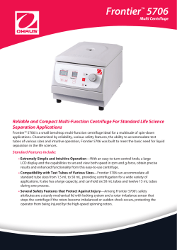 Frontier™ 5706 Multi Centrifuge