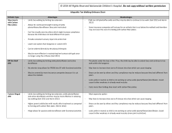 Idiopathic Toe Walking Orthoses Chart