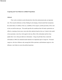 Cuegiving and Voter Behavior on Ballot Propositions