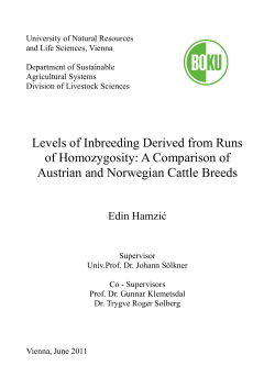 Levels of Inbreeding Derived from Runs of Homozygosity: A