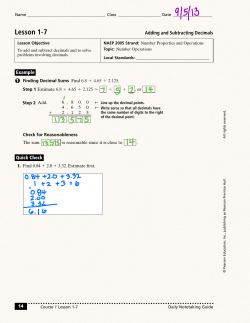 Lesson 1-7 - lvocciomath