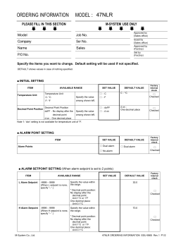 please fill in this section - M
