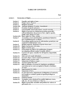 Declaration of Rights - Alabama Law Institute