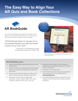 The Easy Way to Align Your AR Quiz and Book