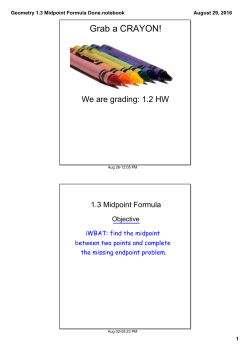 Geometry 1.3 Midpoint Formula Done.notebook