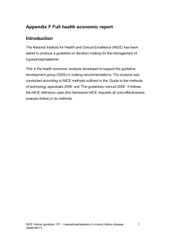 Appendix F - full health economic report