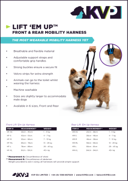 Lift `Em Up&trade; Mobility Harness