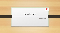 Sentence - The Tands