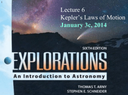 Kepler`s Laws of Motion
