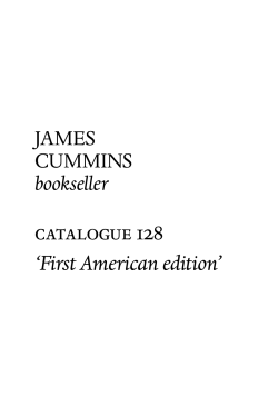 catalogue 128 `First American edition`