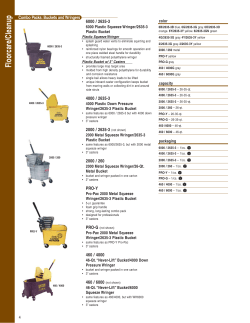Combo Packs: Buckets and Wringers