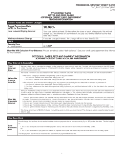 JCPenney Credit Card Account Agreement