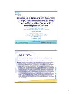 Excellence in Transcription Accuracy