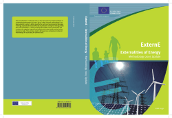 Externalities of Energy - European Commission