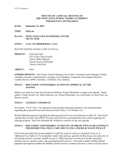 Minutes - City of Newcastle