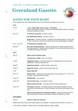 Newsletter 10th June - Greenland Community Primary School