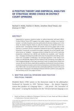 a positive theory and empirical analysis of