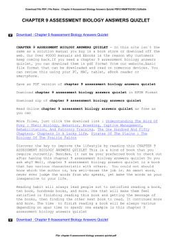 Chapter 9 Assessment Biology Answers Quizlet